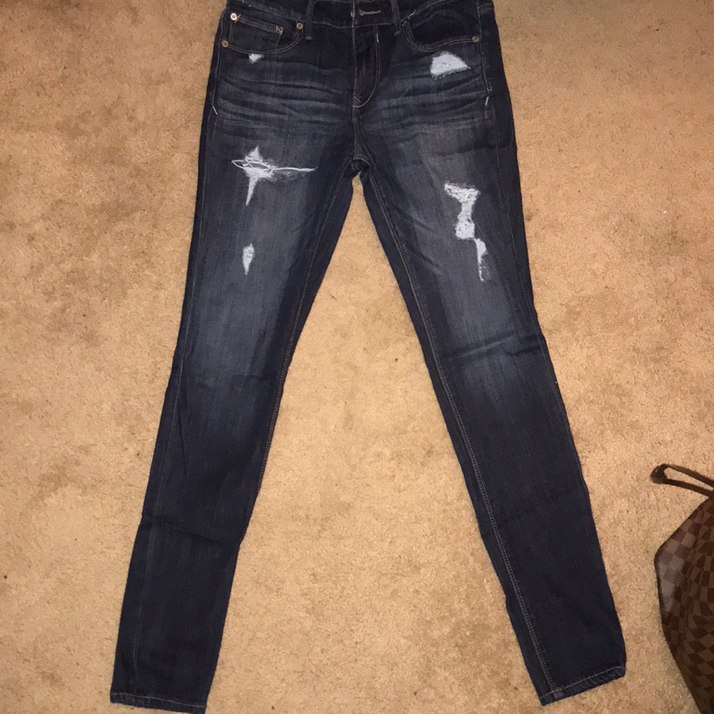 Distressed Express Jeans